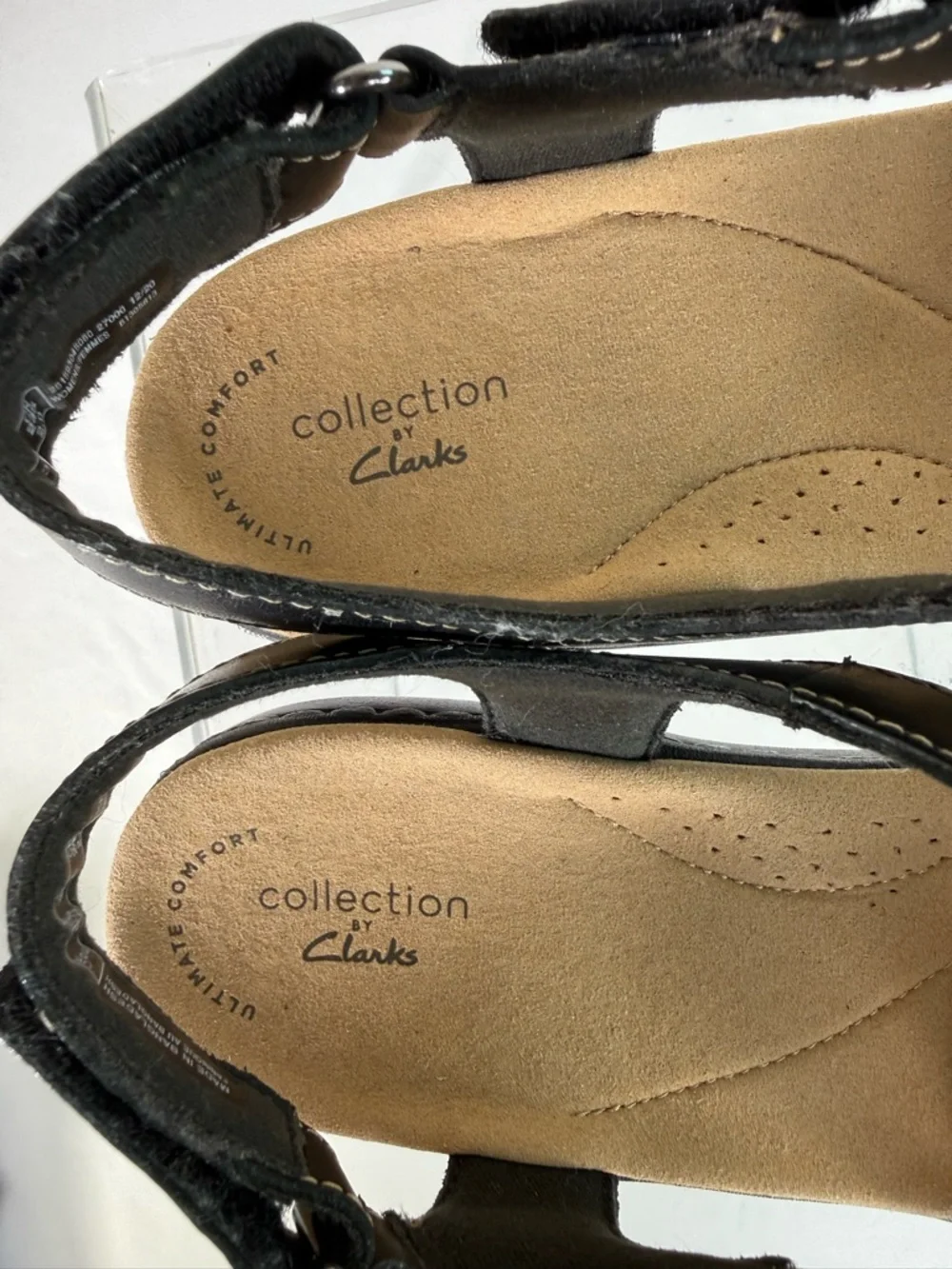 Clarks Laurieann Sela Ultimate Comfort Collection Sandals Size 8.5 WIDE LIKE NEW - Picture 10 of 13
